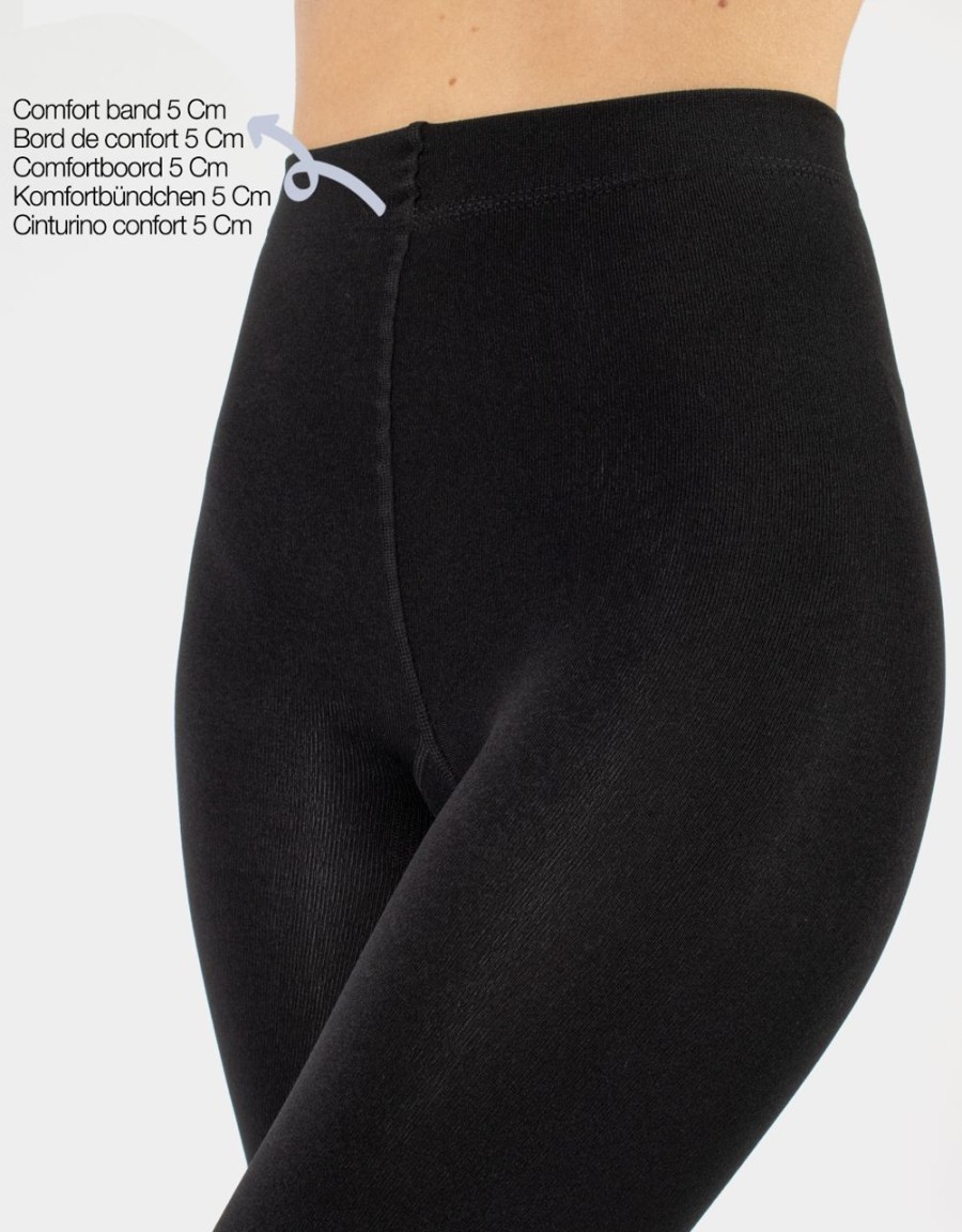 Cette | Cette Absolut Blickdichte Winterstrumpfhose Mit Flauschigem Innenfutter Aus Weichem Fleece Von Cette Black