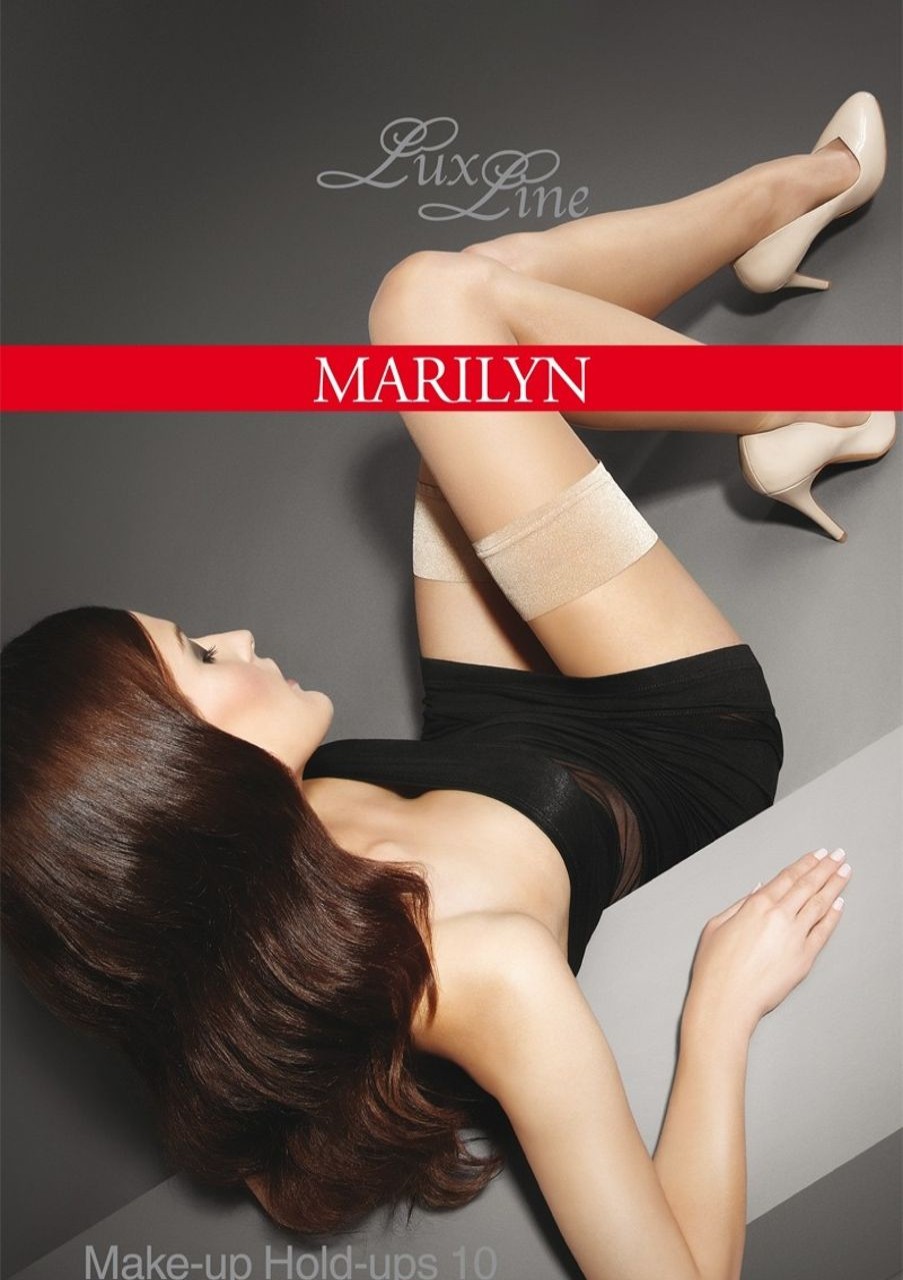 Marilyn | Marilyn Marilyn Hauchdunne Halterlose Strumpfe Make Up 10 Den