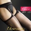 Strip Panty | Fiore Fiore - Glatte, Transparente Strapsstrumpfhose, 20 Den