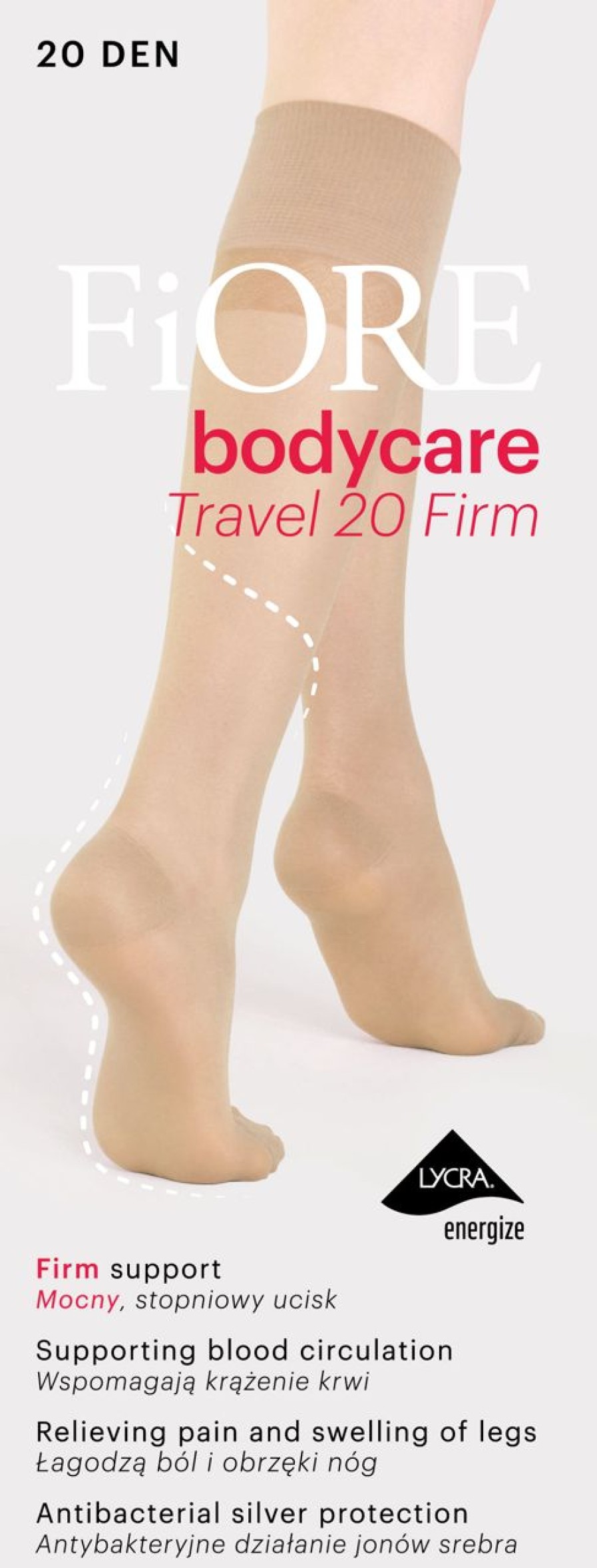 Stutzstrumpfhosen Und Stutzstrumpfe | Fiore Transparente Kniestrumpfe Mit Hoher Stutzwirkung Travel Firm 20 Von Fiore