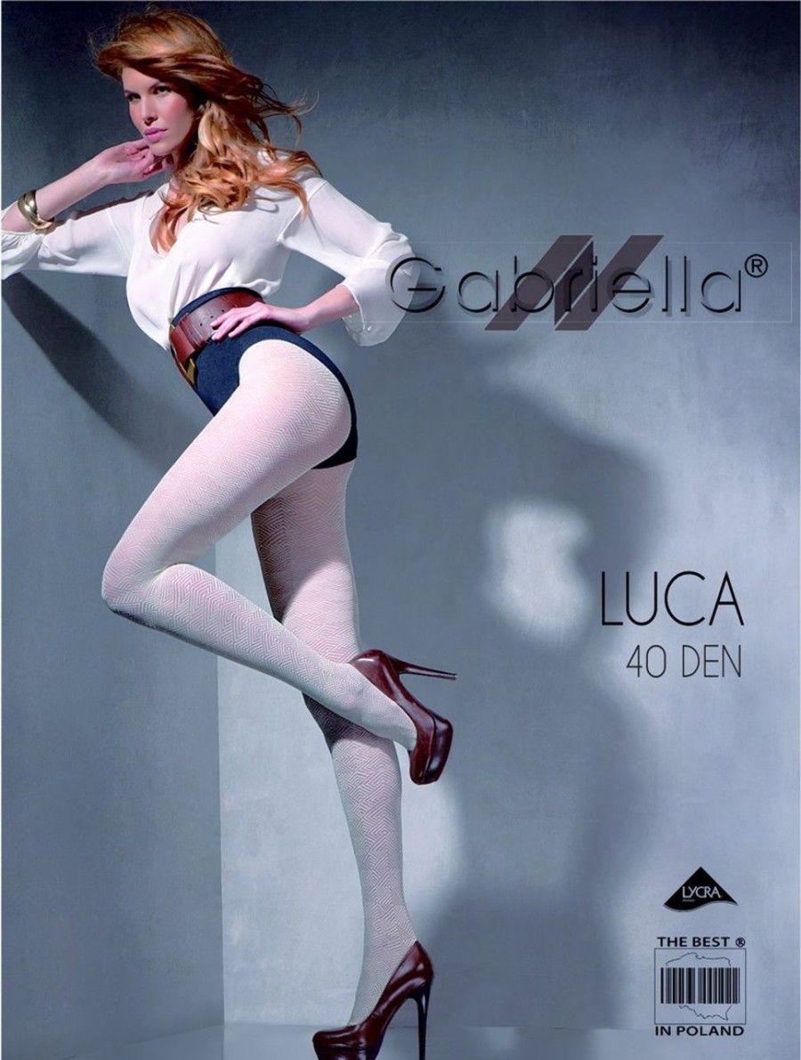 Gabriella | Gabriella Gabriella Strumpfhose Mit Geometrischem Muster Luca 40 Den