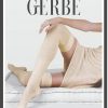 Gerbe | Gerbe Gerbe Warme Gerippte Uberkniestrumpfe Arpege Gris Chine