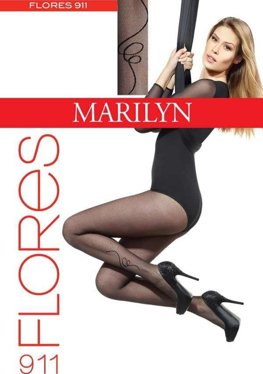 Marilyn | Marilyn Marilyn Elegante Damenstrumpfhose Mit Dezentem Muster Flores, 20 Den