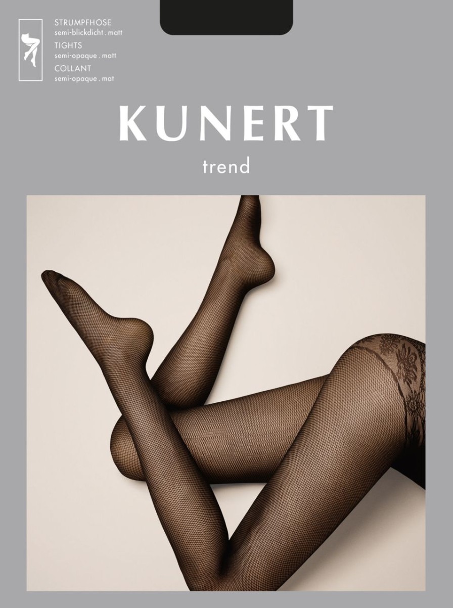 Kunert | Kunert Kunert - Strumpfhose Mit Feiner Netzstruktur Und Elegant Gemustertem Hoschenteil In Lingerie-Optik