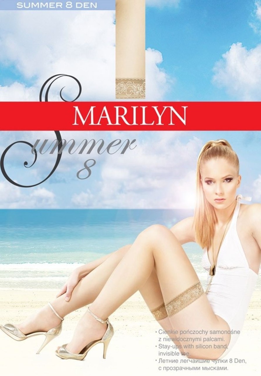 Marilyn | Marilyn Marilyn Hauchdunne Halterlose Strumpfe Summer 8 Den