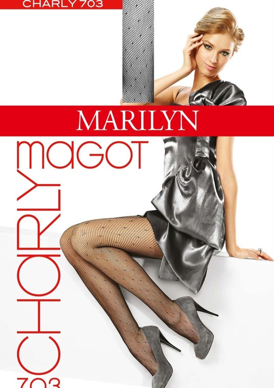 Marilyn | Marilyn Marilyn Netzstrumpfhose Mit Modischem Tupfenmuster Charly Magot, 30 Den