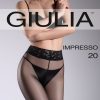 Giulia | Giulia Glatte, Transparente Feinstrumpfhose Mit Spitzenbund Impresso 20 Von Giulia