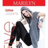 Marilyn | Marilyn Marilyn Gerippte Baumwoll-Leggings Mit Zierenden Knopfen Five, 120 Den