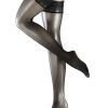 Falke | Falke Falke Lunelle 8 Schwarze Halterlose Strumpfe