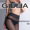 Giulia | Giulia Glatte, Semi-Blickdichte Feinstrumpfhose Mit Spitzenbund Impresso 40 Von Giulia