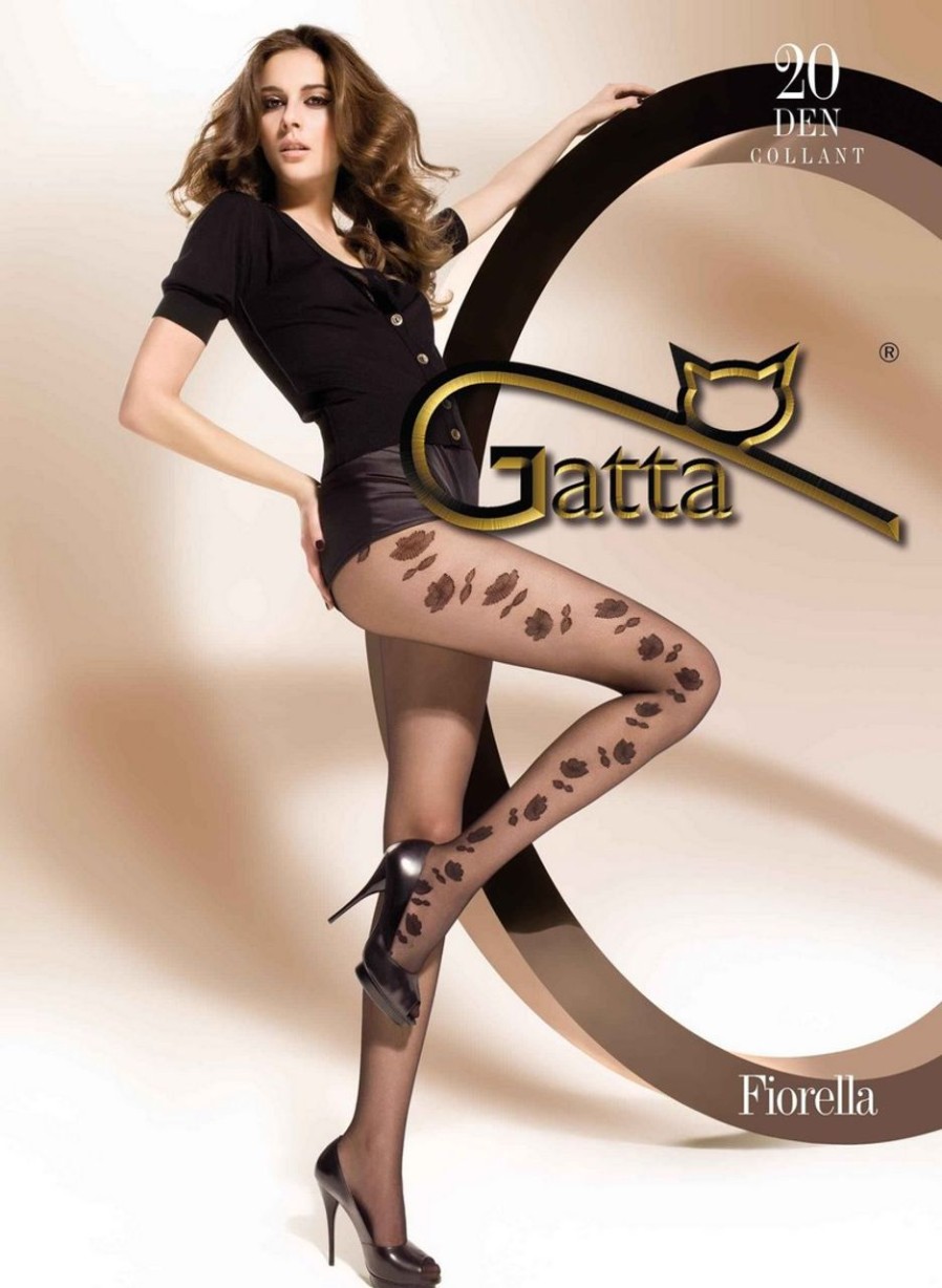 Gatta | Gatta Gatta Feinstrumpfhose Mit Einem Floralen Muster Fiorella 20 Den