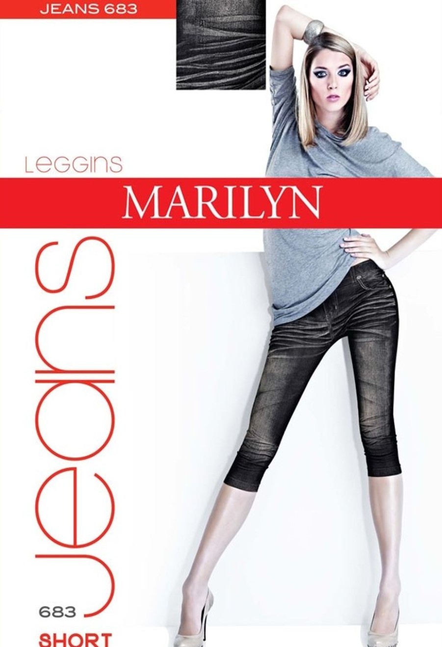 Marilyn | Marilyn Marilyn Trendy Leggings In Jeansoptik, 3/4-Lange, Jeans, 120 Den