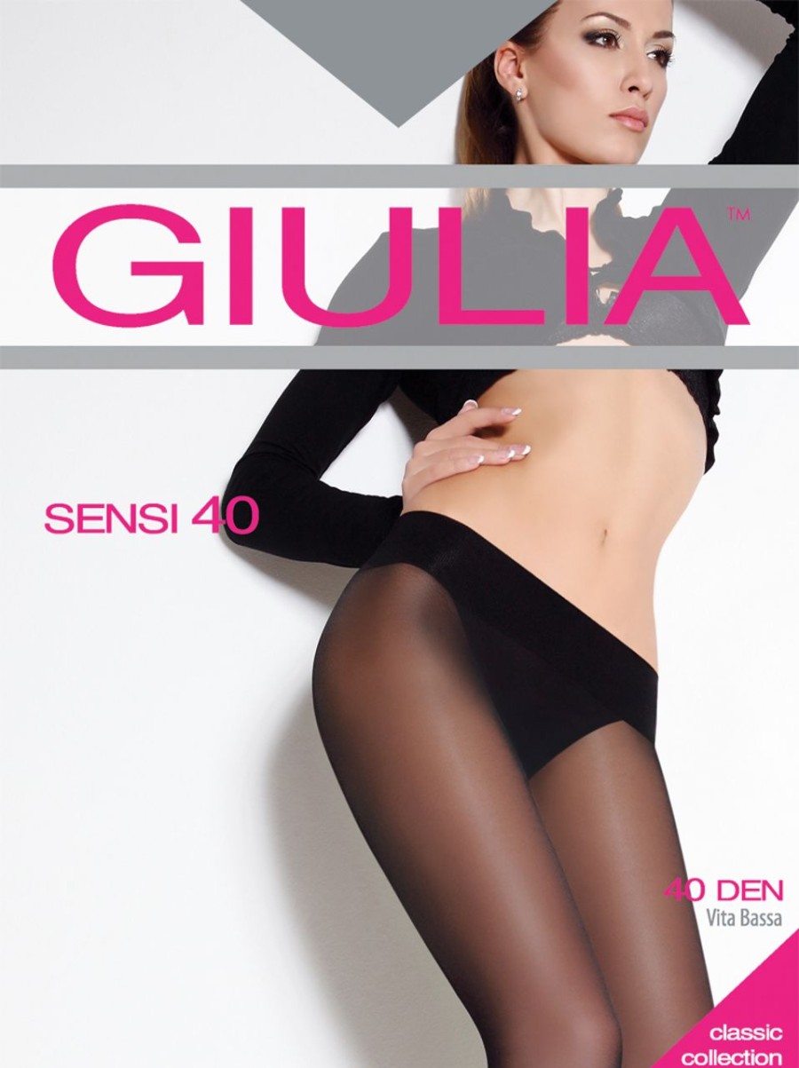 Giulia | Giulia Glatte Huftstrumpfhose Mit Breitem Komfortbund Sensi 40 Von Giulia