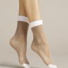 Fiore | Fiore Transparente Sommersockchen Mit Lurex-Effekt Bianco Von Fiore White-Poudre-Lurex