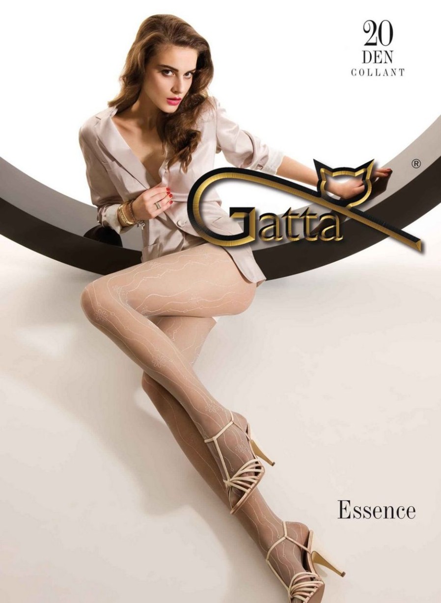 Gatta | Gatta Gatta Feinstrumpfhosen Mit Einem Blumenmuster Essence 20 Den