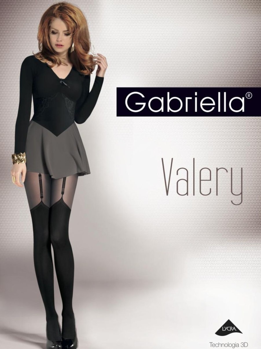 Gabriella | Gabriella Blickdichte Strumpfhose Mit Verfuhrerischer Strapsoptik Von Gabriella Nero