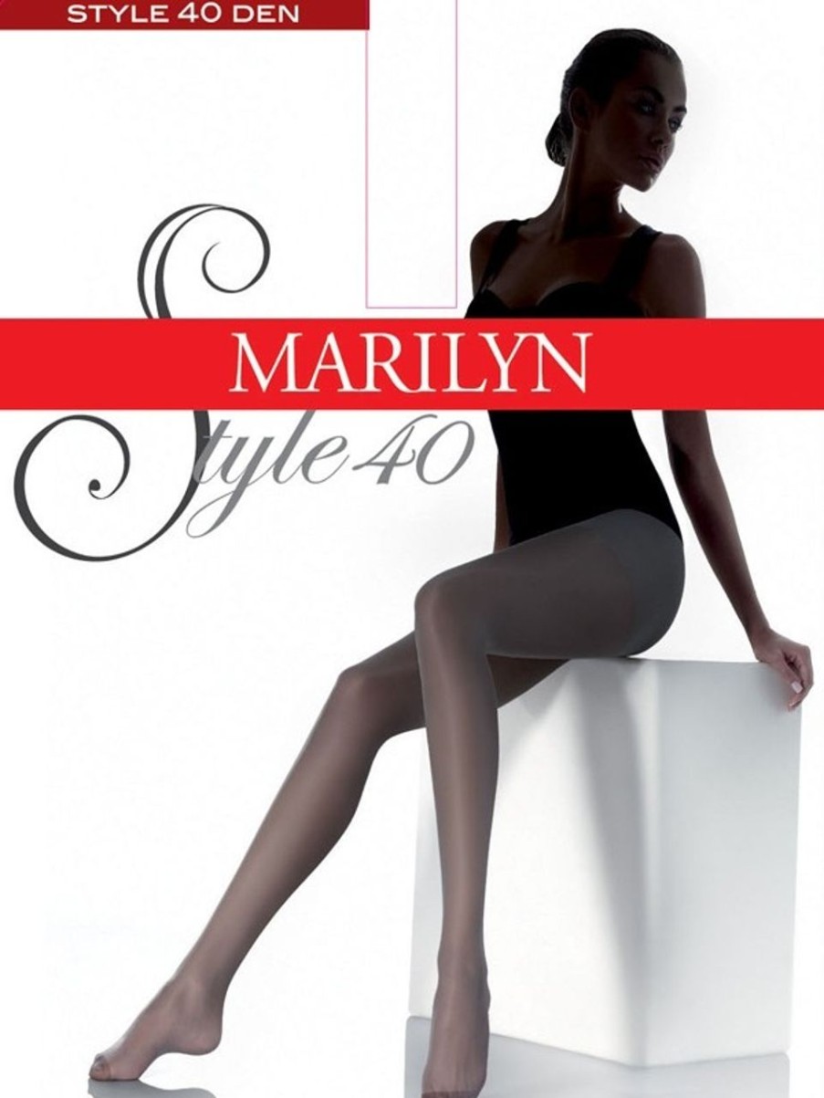 Marilyn | Marilyn Marilyn Klassische Glatte Feinstrumpfhosen Style 40 Den