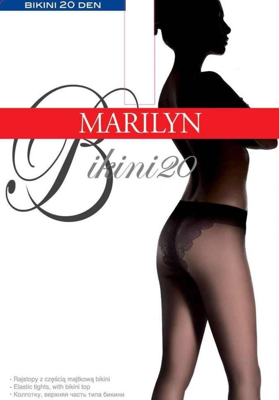 Marilyn | Marilyn Marilyn Glatte Feinstrumpfhose Mit Dekorativem Hoschenteil Bikini , 20 Den