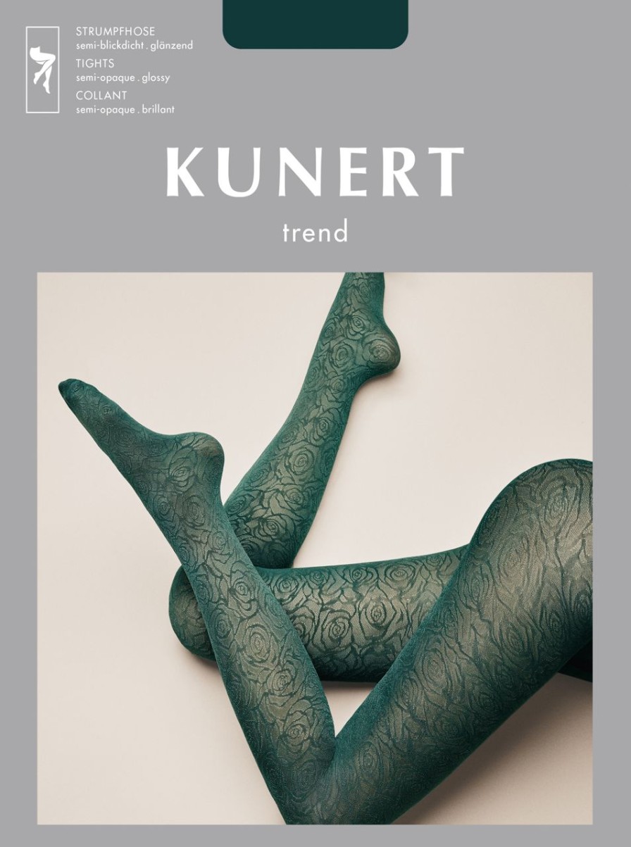 Kunert | Kunert Semi-Blickdichte Schimmernde Strumpfhose Mit Elegantem, Floralem Muster Von Kunert