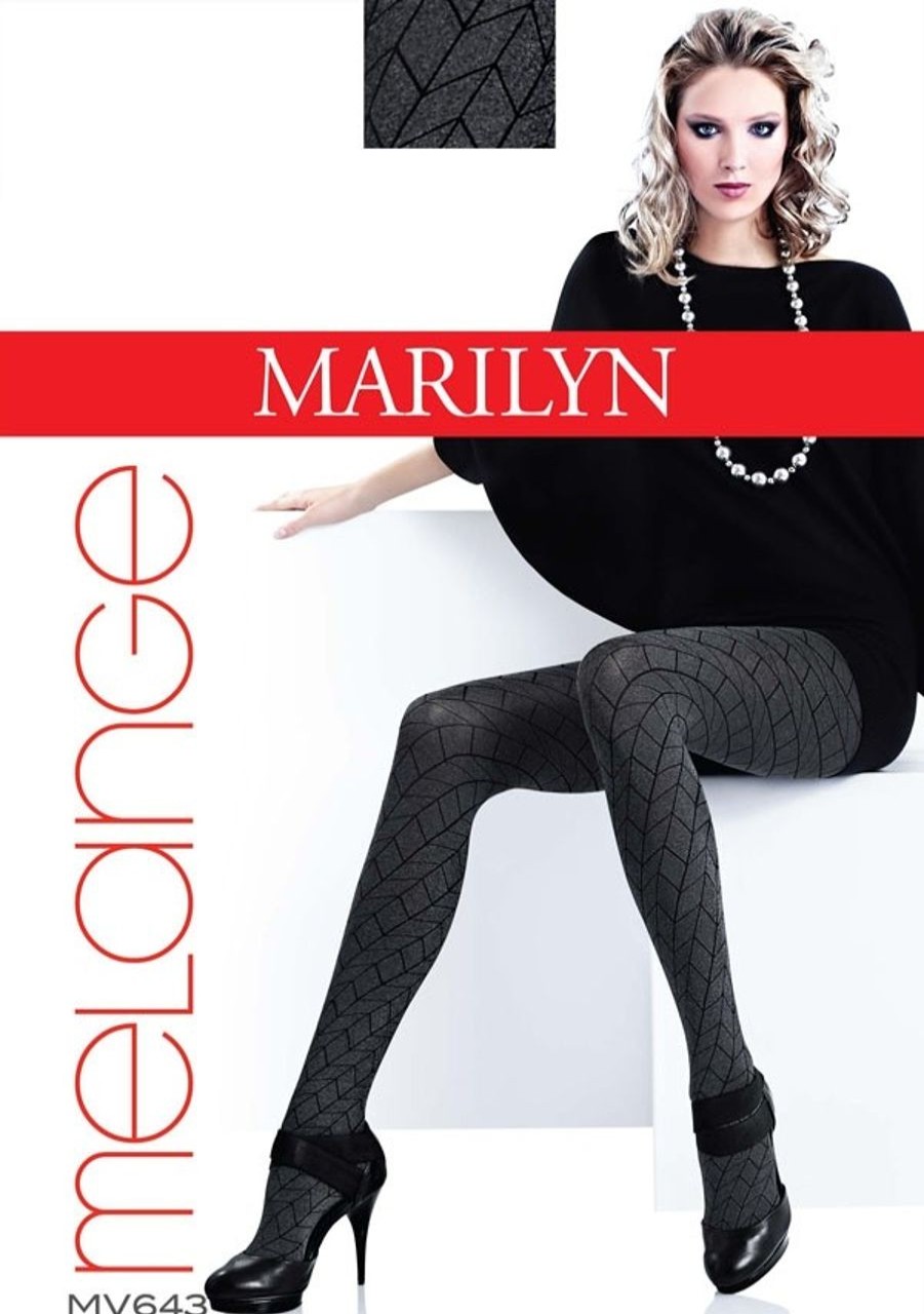 Marilyn | Marilyn Marilyn Gemusterte Strumpfhose In Melange-Optik Grace 60 Den