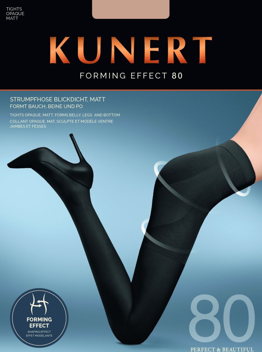 Kunert | Kunert Kunert Forming Effect 80 - Bequeme Stutzstrumpfhose Mit Figurformendem Hoschenteil Black