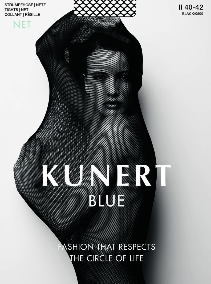 Kunert | Kunert Netzstrumpfhose Aus Nachhaltigen Materialien Mit Ruckwartiger Naht Blue Net Von Kunert Black