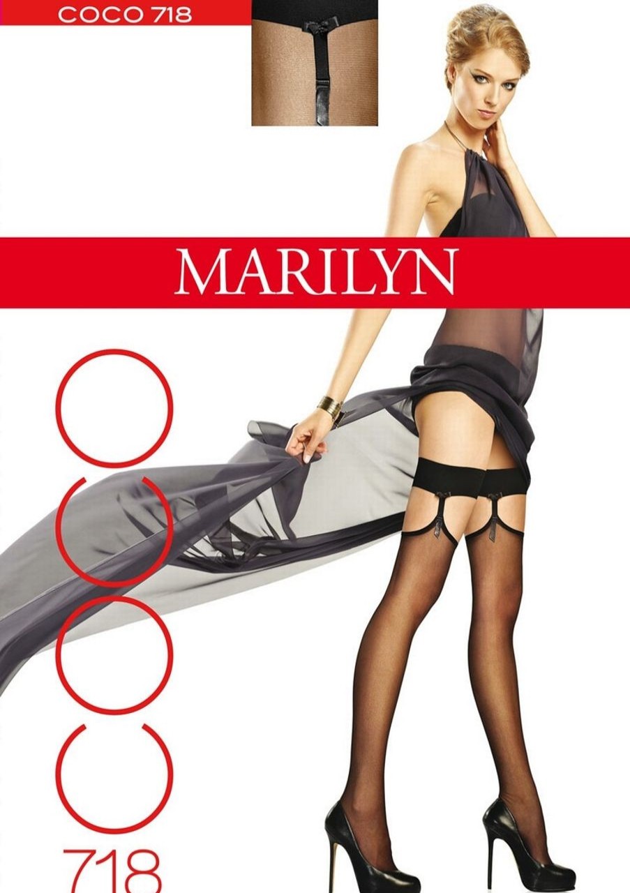 Marilyn | Marilyn Marilyn Halterlose Strumpfe In Strapsoptik Coco 20 Den