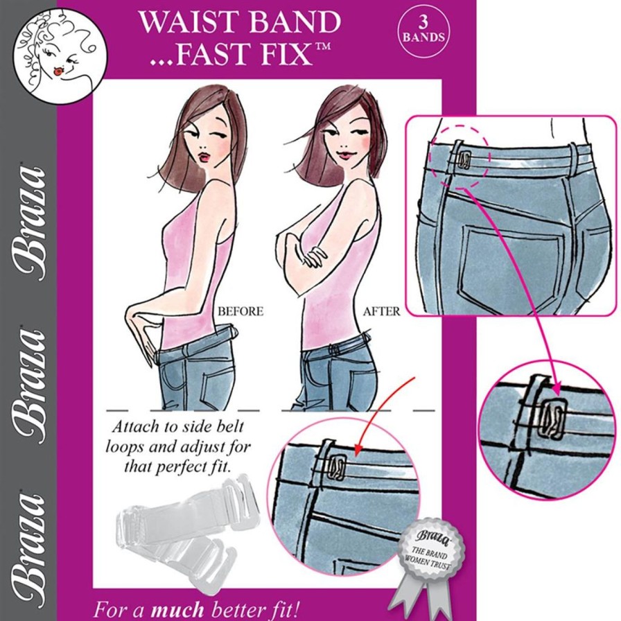 Accessories | Cette Waist Band Fast Fix Durchscheinendes Bandchen Mit Klammern Transparant