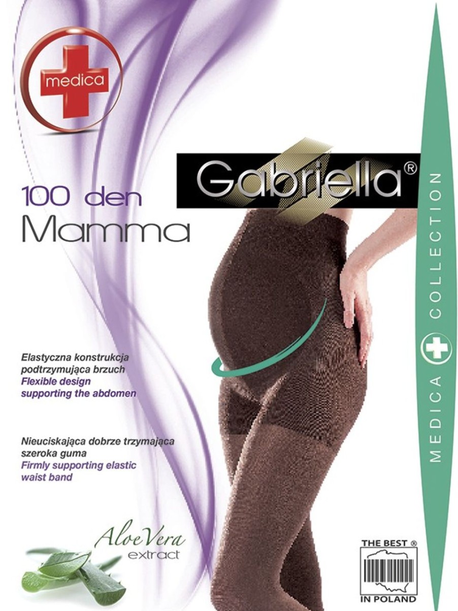 Gabriella | Gabriella Gabriella Mamma 100 - Bequeme Blickdichte Strumpfhose Fur Schwangere Nero