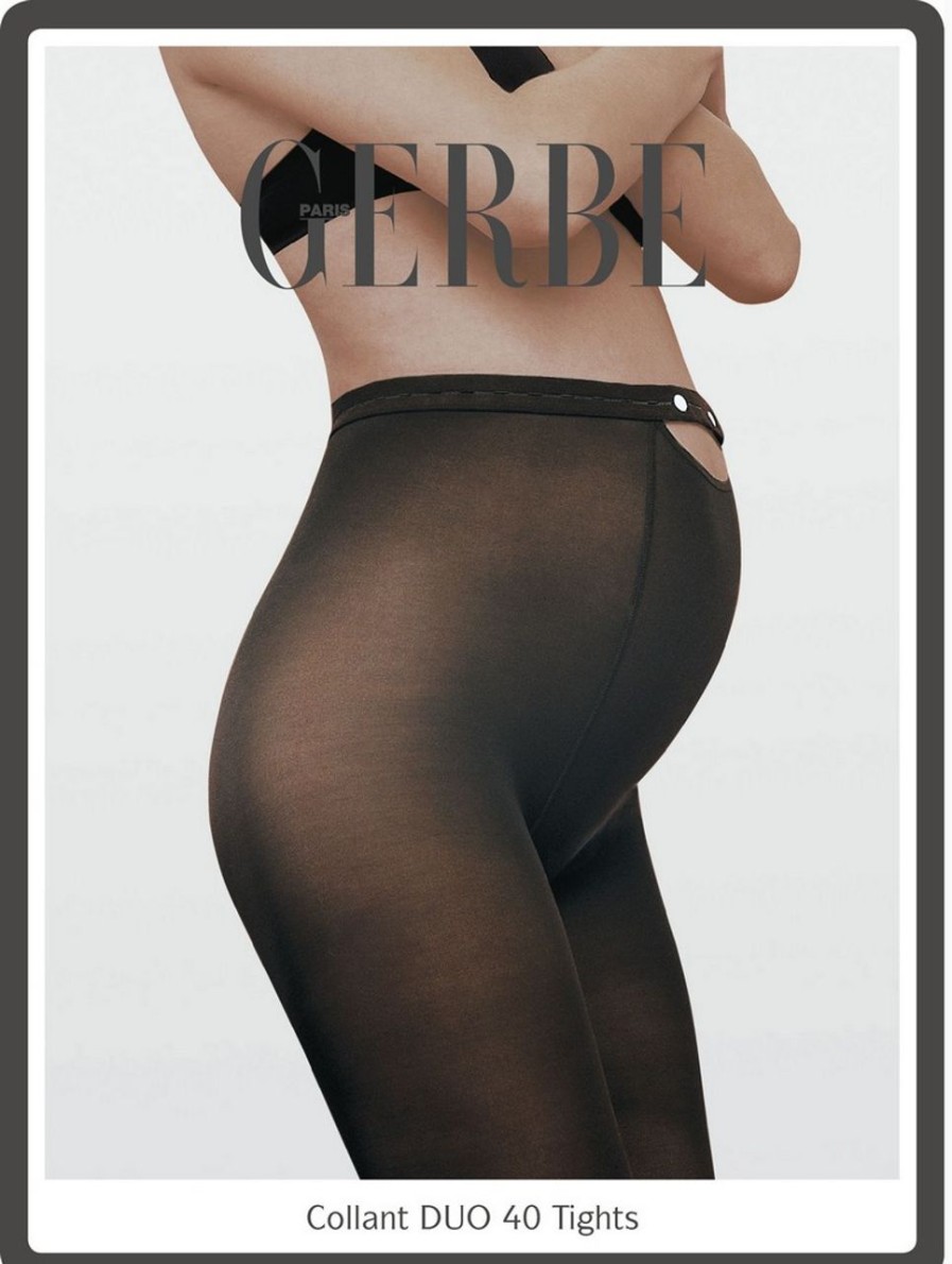 Gerbe | Gerbe Bequeme Strumpfhosen Fur Schwangere Duo 40 Von Gerbe Noir