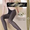 Gabriella | Gabriella Gabriella Gemusterte Netzstrumpfhose Mit Baumwolle Cashmir 309 Nero