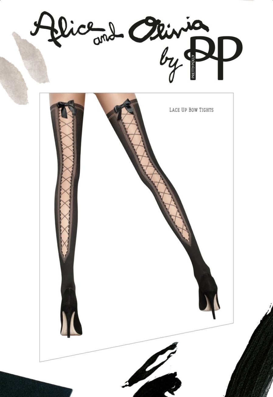 Pretty Polly | Pretty Polly Wunderschone Strumpfhose Mit Muster In Schnuroptik Von Alice Und Olivia By Pretty Polly