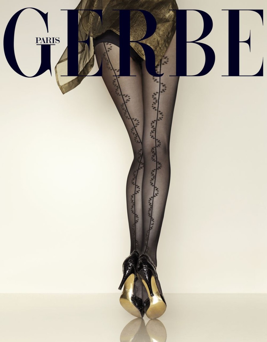 Gerbe | Gerbe Gerbe Edle Strumpfhose Mit Ruckseitiger Naht Und Einem Glitzermuster Artifice