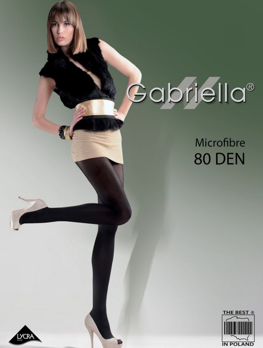 Gabriella | Gabriella Gabriella Klassische Microfaser-Strumpfhose Ohne Muster, 80 Den