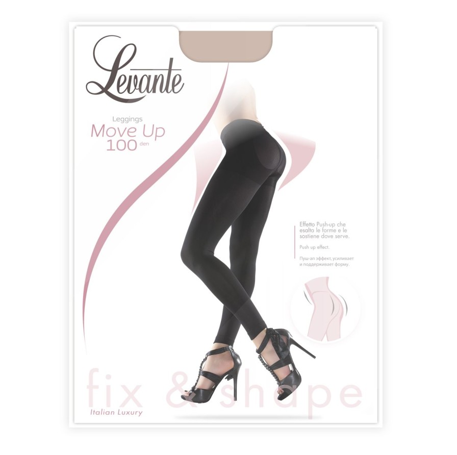 Levante | Levante Blickdichte Figurformende Move Up Shaper Legging Von Levante, 100 Den Schwarz