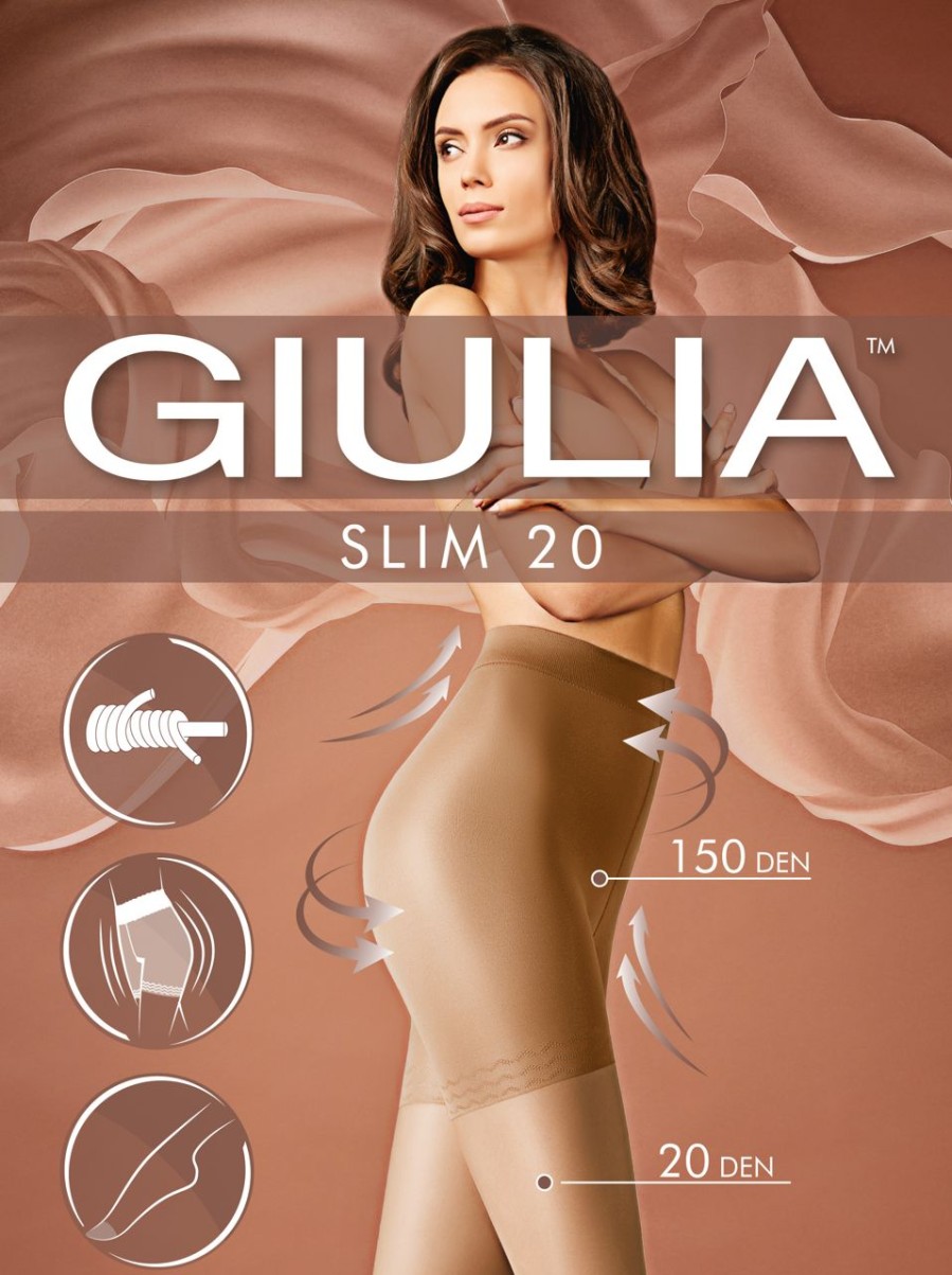 Giulia | Giulia Feinstrumpfhose Mit Figurformendem Hoschenteil Slim 20 Von Giulia