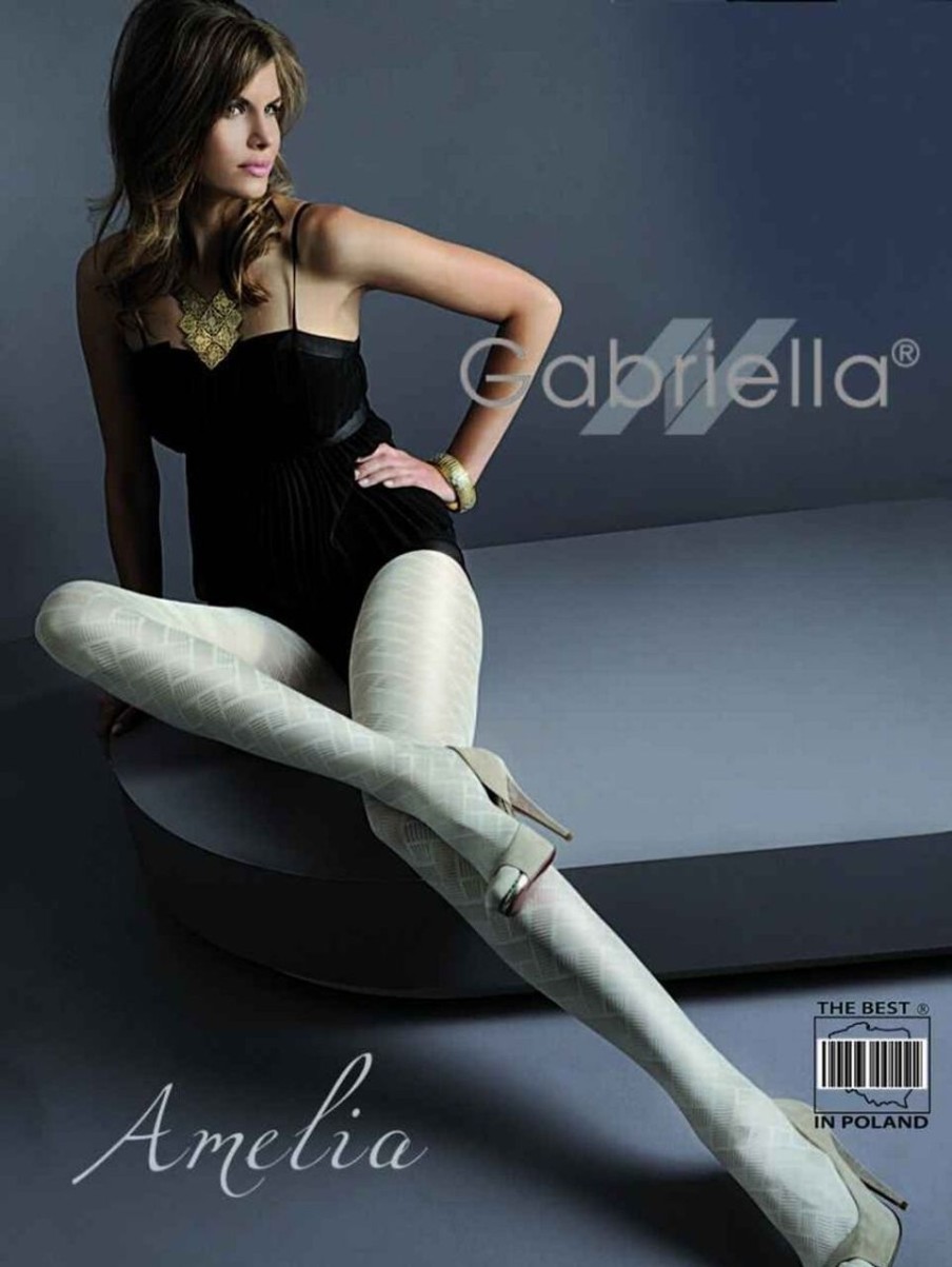 Gabriella | Gabriella Gabriella Elegante Strumpfhose Amelia Mit Durchgehendem Muster