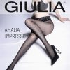 Giulia | Giulia Feinstrumpfhose Mit Punktmuster Und Spitzenbund Amalia Impresso Von Giulia Nero