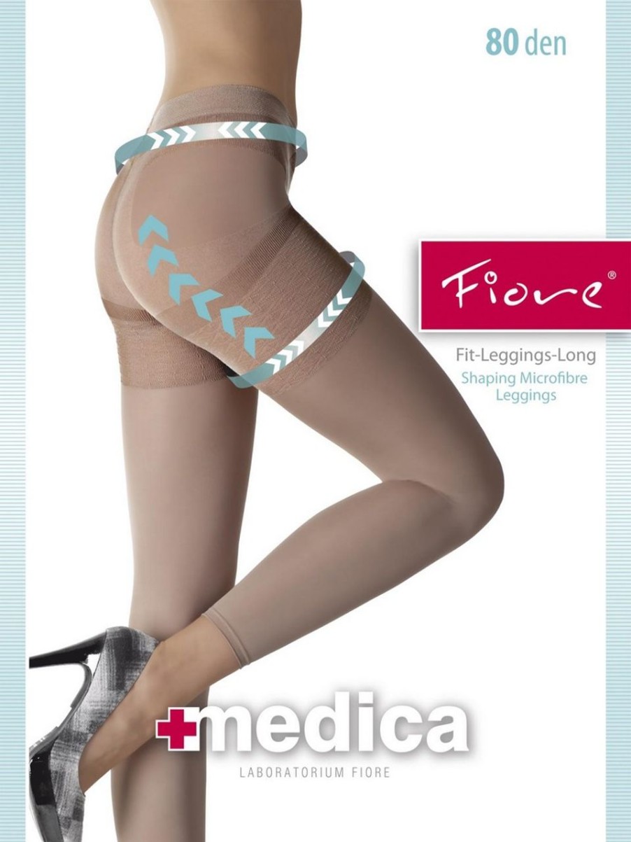 Push-Up-Effekt | Fiore Fiore Figurformende, Lange Leggings Fit, 80 Den