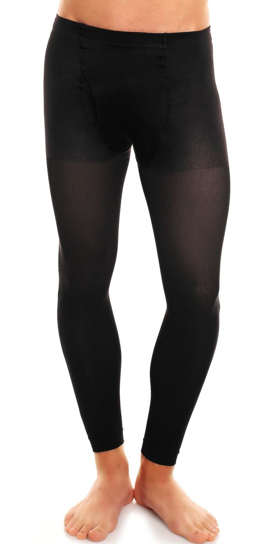 Glamory | Glamory Glamory Thermoman 100 - Blickdichte Herrenleggings In Ubergrosen Schwarz