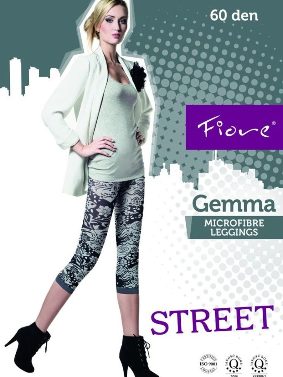 Leggings | Fiore Fiore 3/4-Leggings Mit Blumigem Muster Gemma 60 Den