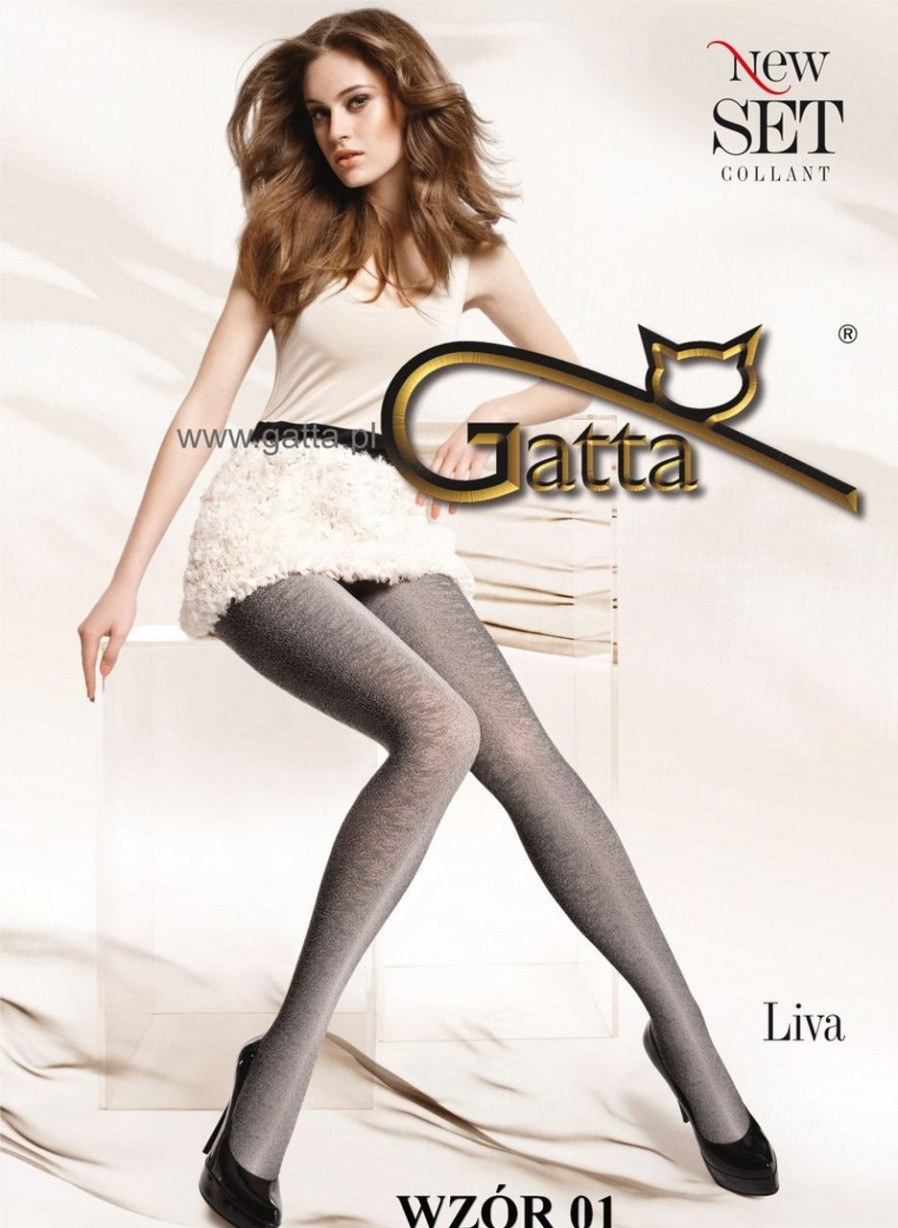 Gatta | Gatta Gatta Blickdichte Strumpfhose Mit Muster Liva Sabia