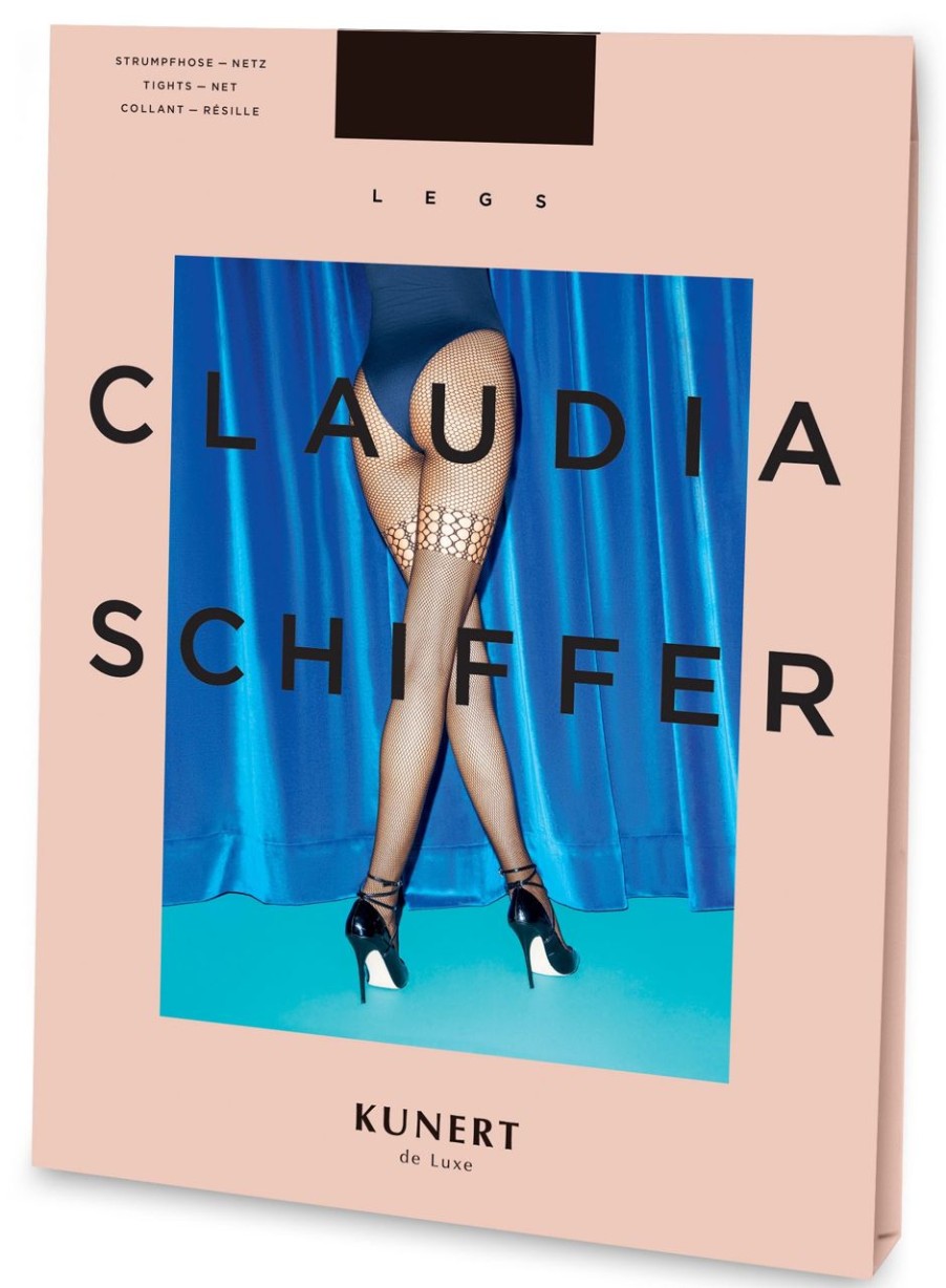 Kunert | Kunert Netzstrumpfhose Mit Strumpfoptik Claudia Schiffer Legs Style No. 3 Kunert De Luxe Black