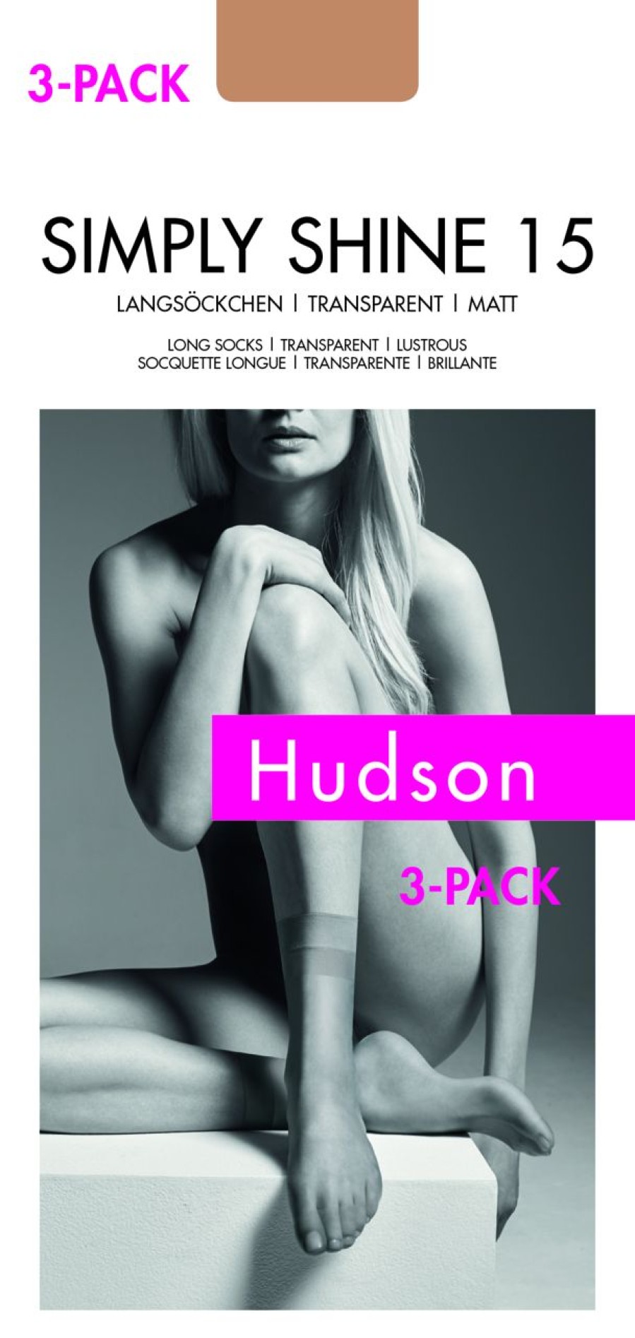 Hudson | Hudson Transparente, Schimmernde Langsockchen Simply Shine 15 Von Hudson - 3-Pack!