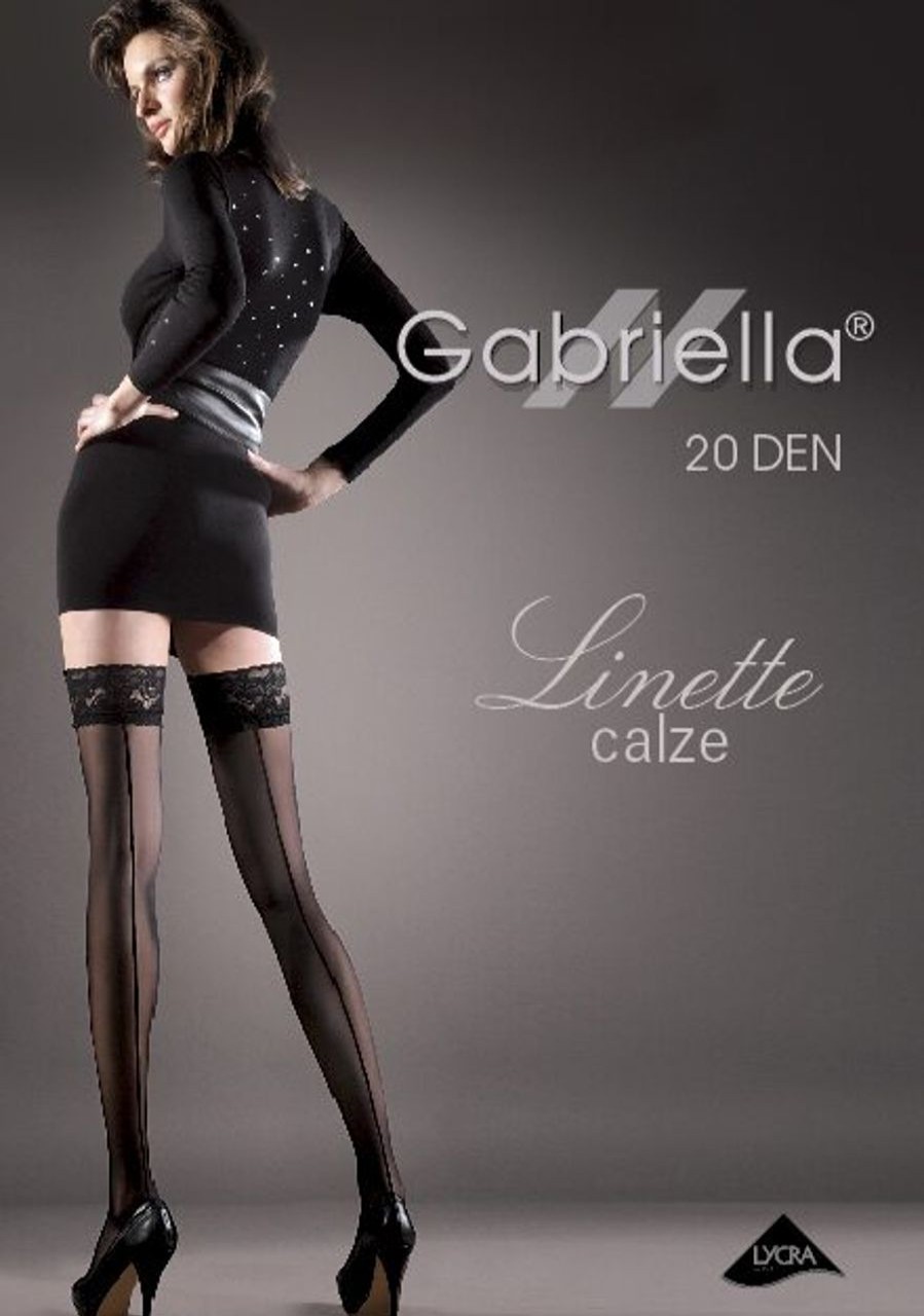 Gabriella | Gabriella Gabriella Halterlose Feinstrumpfe Mit Ruckseitiger Naht, 20 Den