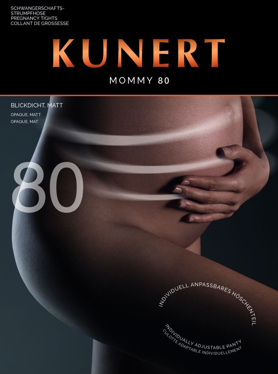 Kunert | Kunert Kunert Mommy 80 - Blickdichte Schwangerschaftsstrumpfhose Black