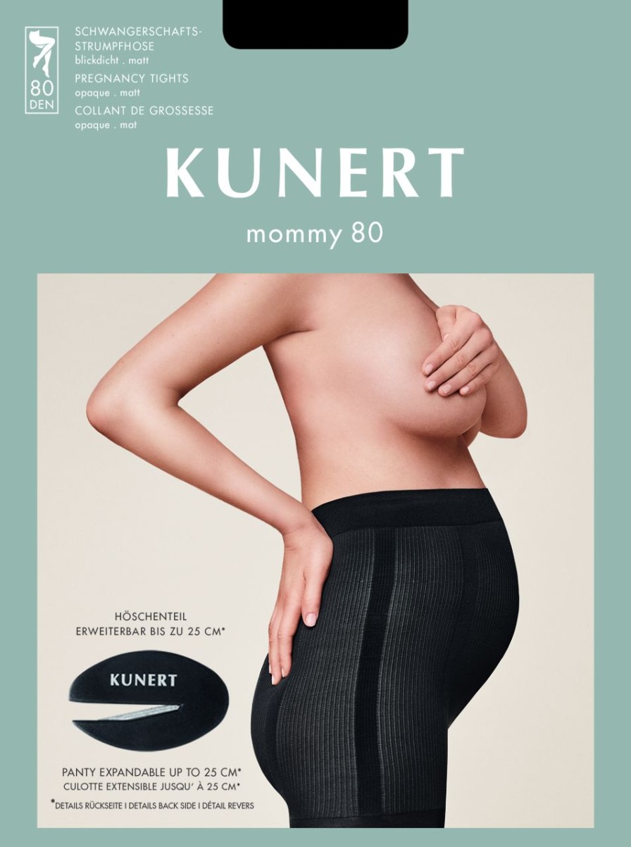 Kunert | Kunert Kunert Mommy 80 - Blickdichte Schwangerschaftsstrumpfhose Black