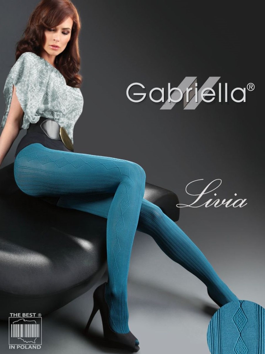 Gabriella | Gabriella Gabriella Modische Strumpfhose Mit Streifen- Und Rautenmuster Livia, 60 Den