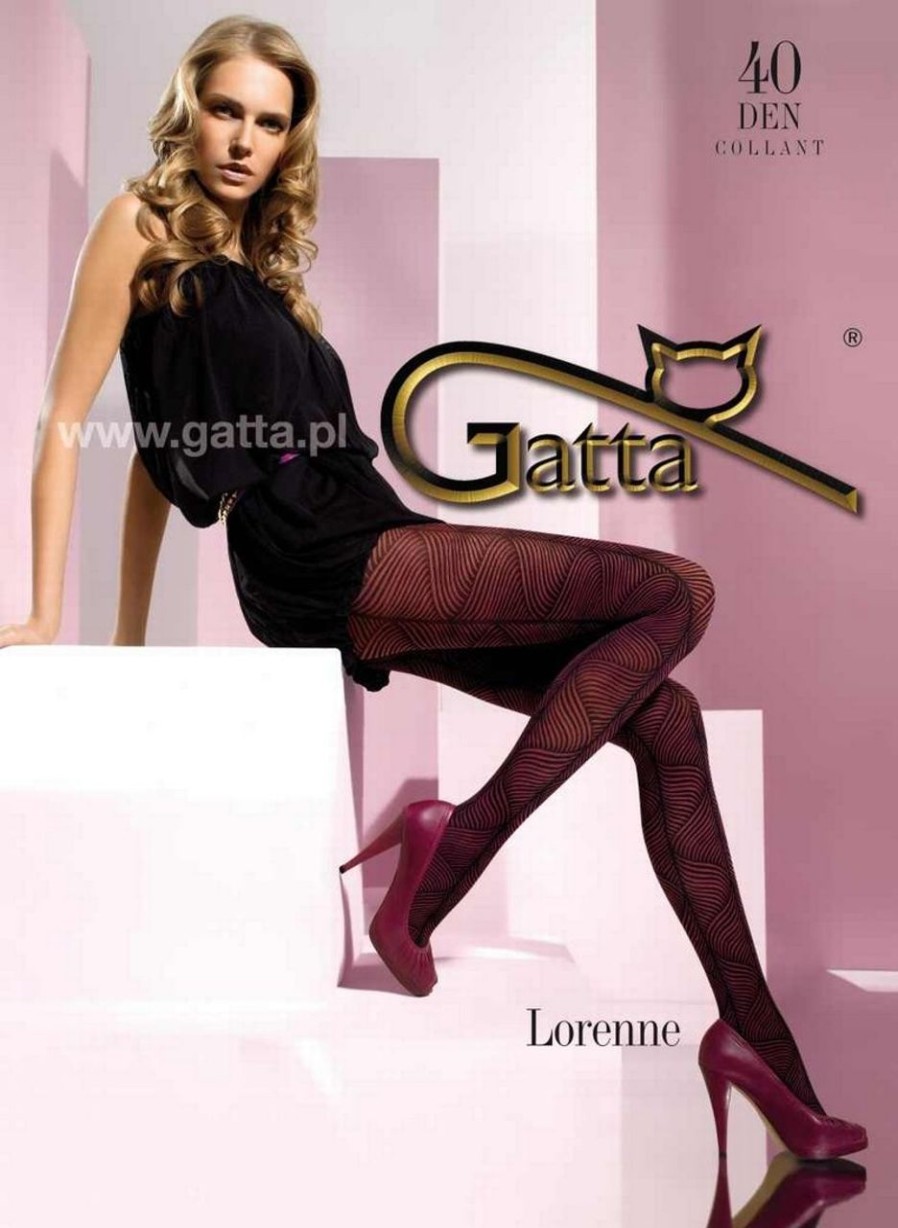 Gatta | Gatta Gatta Elegante Strumpfhosen Mit Durchgehendem Muster Lorenne 04, 40 Den