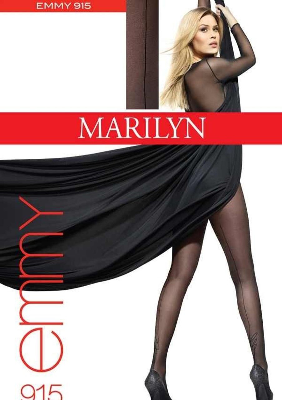 Marilyn | Marilyn Marilyn Elegante Strumpfhosen Mit Naht Emmy 20 Den Black-Grigio